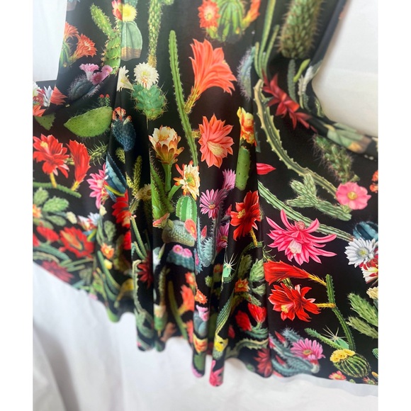 NWOT Black Milk Desert Flower Skater Dress | Limited Reversible Cactus Cacti - Picture 7 of 9